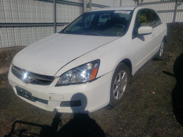 1HGCM56477A179149 - 2007 HONDA ACCORD LX WHITE photo 2