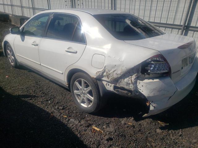 1HGCM56477A179149 - 2007 HONDA ACCORD LX WHITE photo 3