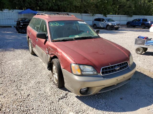 4S3BH675837647375 - 2003 SUBARU LEGACY OUT RED photo 1