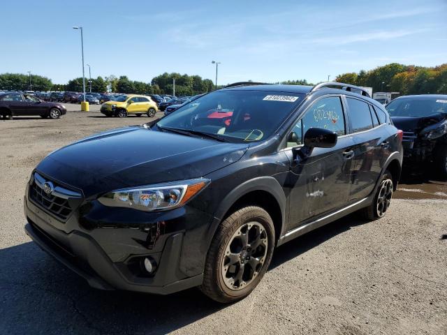 JF2GTAPC8M8301491 - 2021 SUBARU CROSSTREK BLACK photo 2