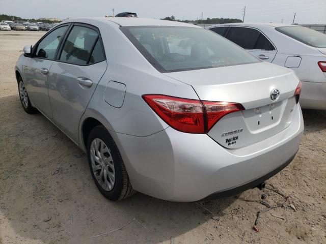 5YFBURHE1KP878739 - 2019 TOYOTA COROLLA L SILVER photo 3