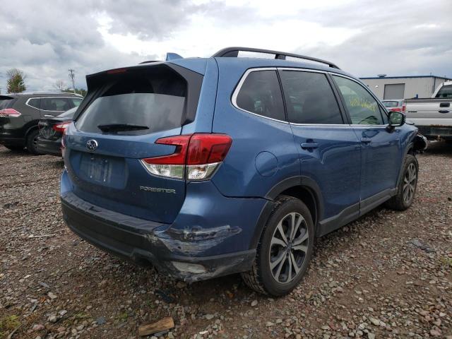 JF2SKAUC3MH473641 - 2021 SUBARU FORESTER L BLUE photo 4