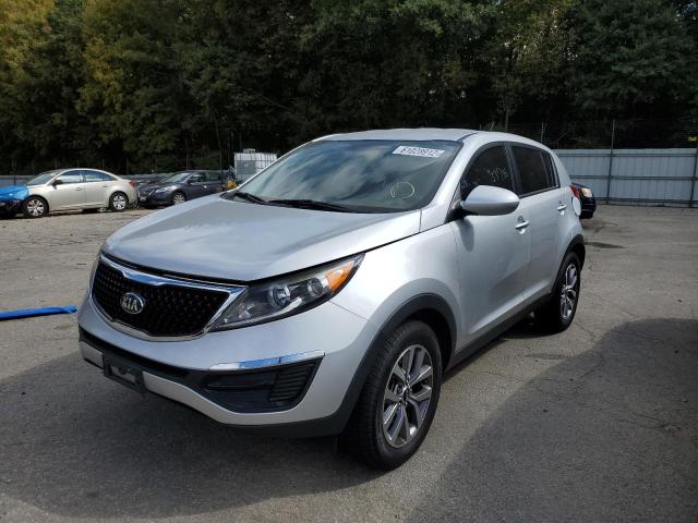 KNDPB3AC0E7586345 - 2014 KIA SPORTAGE B SILVER photo 2