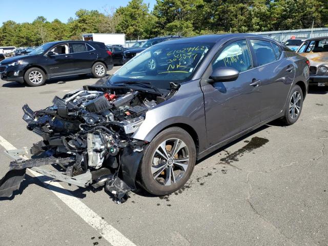 3N1AB8CV1MY302447 - 2021 NISSAN SENTRA SV GRAY photo 2