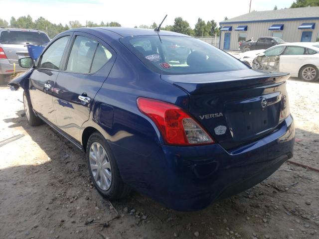 3N1CN7AP2KL849624 - 2019 NISSAN VERSA S BLUE photo 3