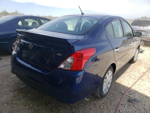 3N1CN7AP2KL849624 - 2019 NISSAN VERSA S BLUE photo 4