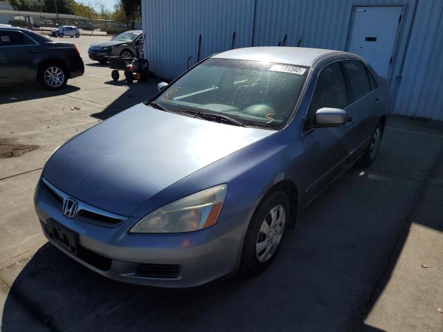 1HGCM56407A126230 - 2007 HONDA ACCORD LX BLUE photo 2