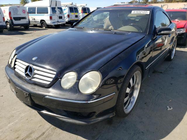 WDBPJ75J61A018356 - 2001 MERCEDES-BENZ CL 500 BLACK photo 2