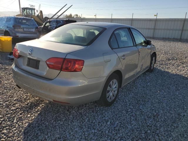 3VW2K7AJ2EM207669 - 2014 VOLKSWAGEN JETTA BASE BEIGE photo 4