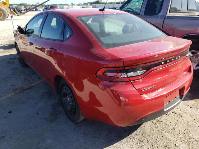 1C3CDFFA9GD822808 - 2016 DODGE DART SXT S RED photo 3