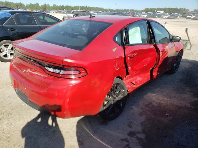 1C3CDFFA9GD822808 - 2016 DODGE DART SXT S RED photo 4