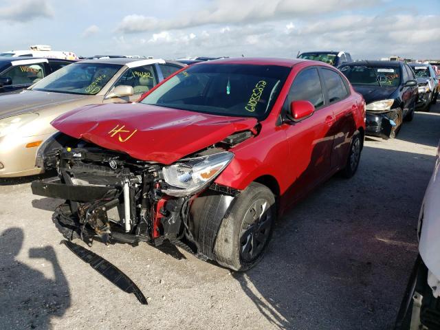 3KPA24AB4KE242306 - 2019 KIA RIO S RED photo 2