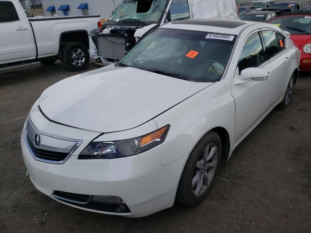19UUA8F59EA005197 - 2014 ACURA TL TECH WHITE photo 2