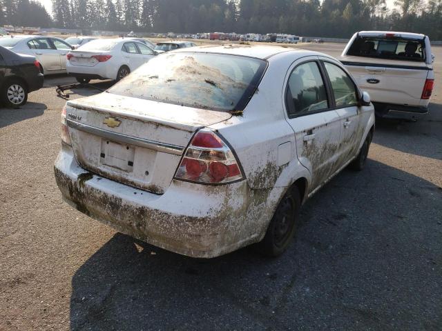 KL1TD5DE6AB097254 - 2010 CHEVROLET AVEO LS 白色 照片 4