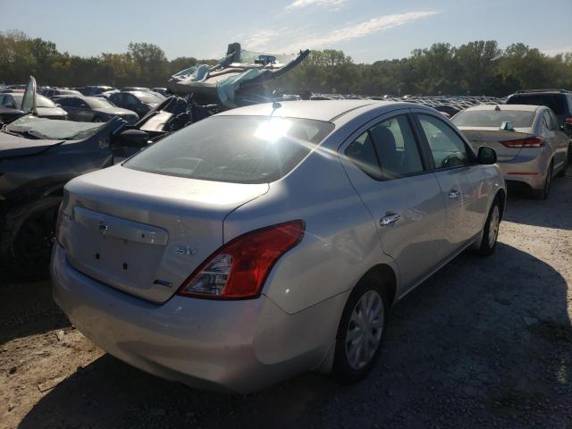 3N1CN7AP4CL904544 - 2012 NISSAN VERSA S SILVER photo 4