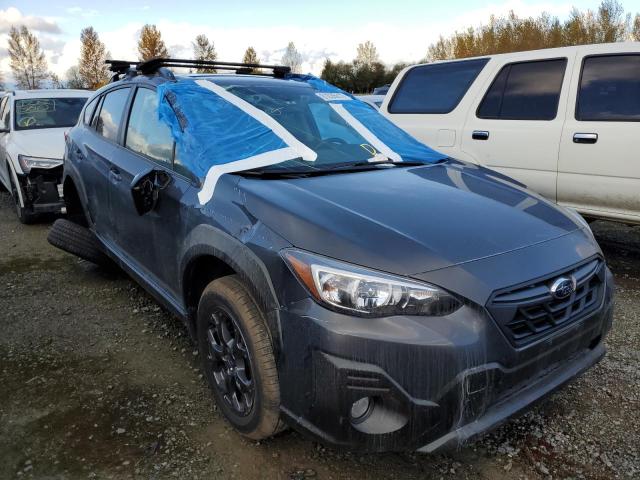 JF2GTHSC4MH318109 - 2021 SUBARU CROSSTREK GRAY photo 1