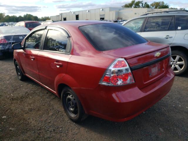 KL1TD5DE1BB161279 - 2011 CHEVROLET AVEO LS RED photo 3