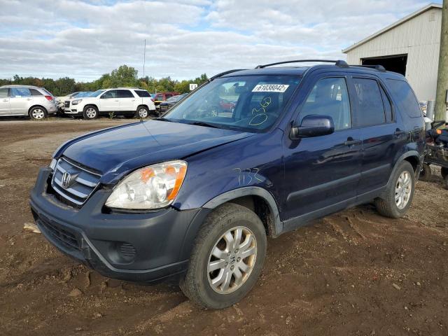 JHLRD78816C020668 - 2006 HONDA CR-V EX BLUE photo 2