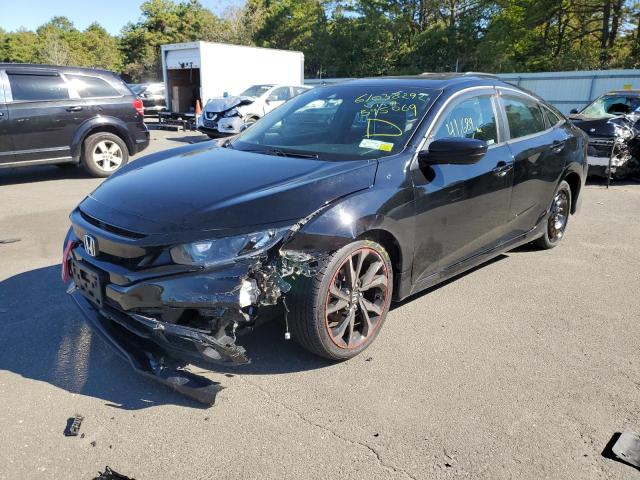 2HGFC2F82KH595069 - 2019 HONDA CIVIC SPOR BLACK photo 2
