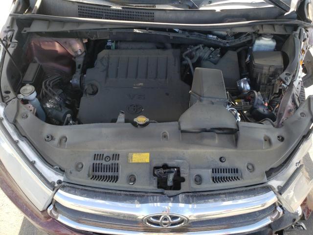 5TDJKRFH7FS137099 - 2015 TOYOTA HIGHLANDER მუქწითელი ფოტო 7