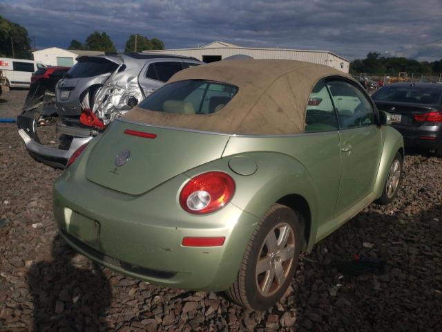 3VWRF31Y97M416242 - 2007 VOLKSWAGEN NEW BEETLE 绿色 照片 4