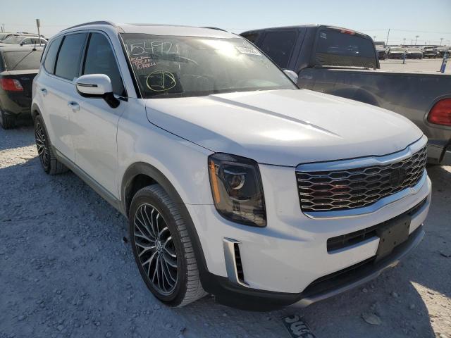 5XYP34HC7MG128974 - 2021 KIA TELLURIDE WHITE photo 1