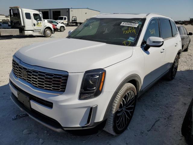 5XYP34HC7MG128974 - 2021 KIA TELLURIDE WHITE photo 2