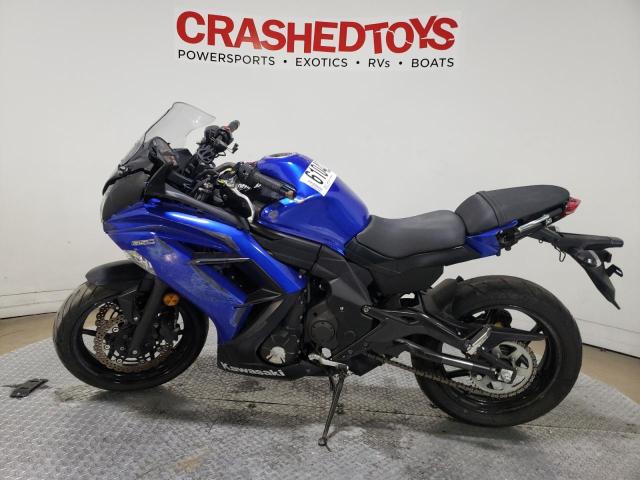 JKAEXEE16DDA11693 - 2013 KAWASAKI EX650 E BLUE photo 3