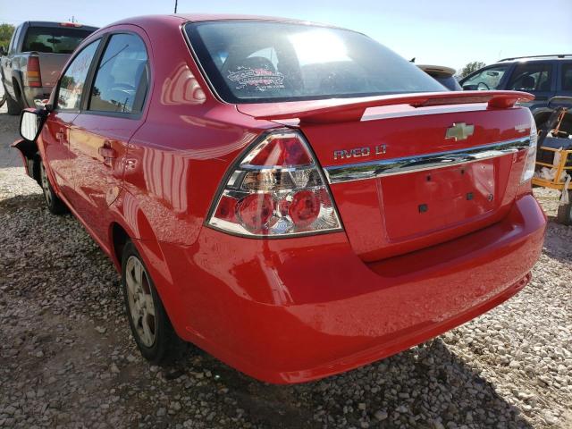 KL1TD56E79B601576 - 2009 CHEVROLET AVEO LS 红色 照片 3