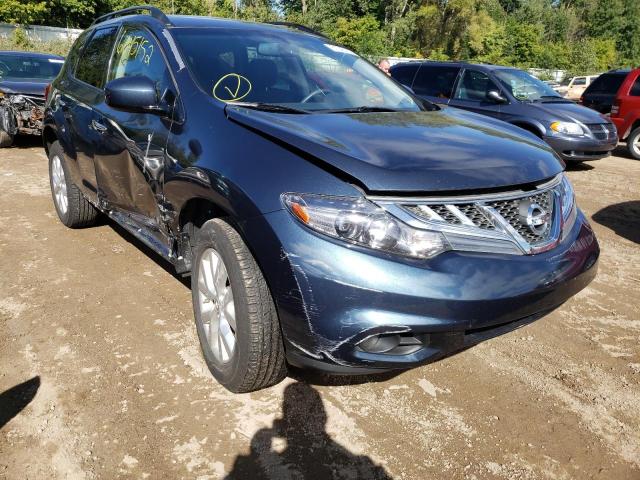 JN8AZ1MW4EW527515 - 2014 NISSAN MURANO S BLUE photo 1