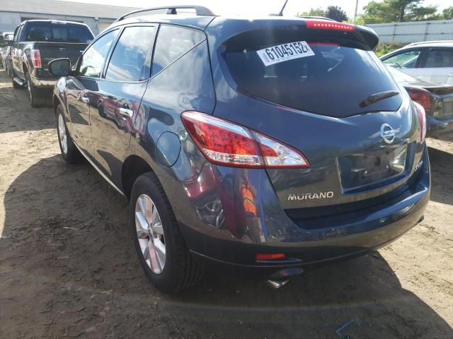 JN8AZ1MW4EW527515 - 2014 NISSAN MURANO S BLUE photo 3