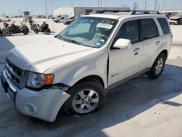 1FMCU49359KA81032 - 2009 FORD ESCAPE HYB WHITE photo 1