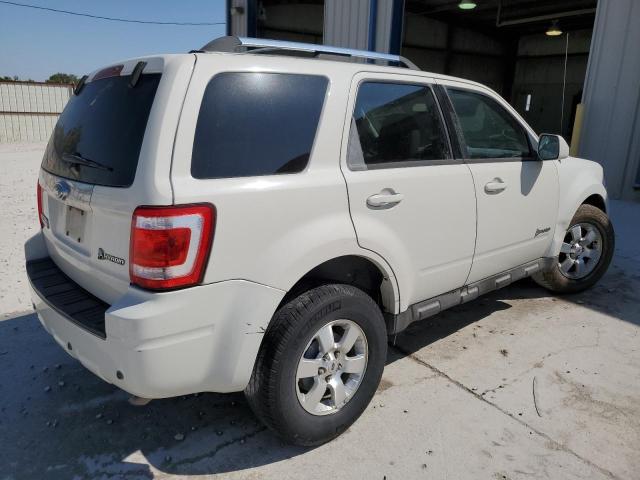 1FMCU49359KA81032 - 2009 FORD ESCAPE HYB WHITE photo 3