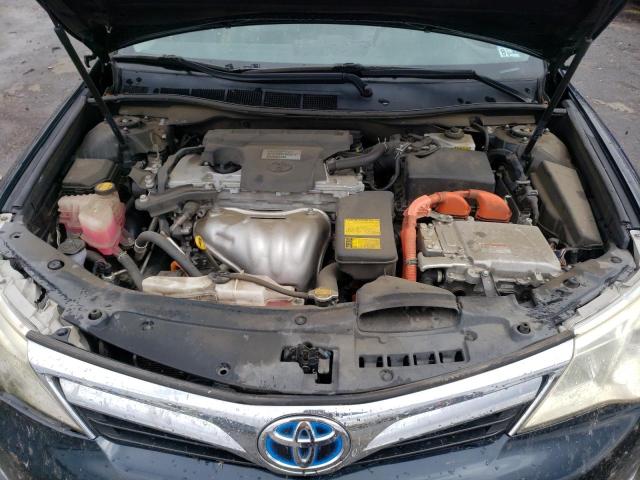 4T1BD1FK8DU086597 - 2013 TOYOTA CAMRY HYBR BLUE photo 7