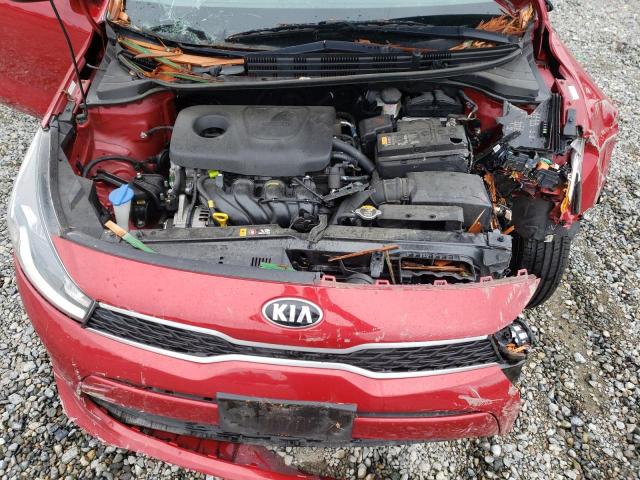 3KPA24AB1KE167676 - 2019 KIA RIO S RED photo 7