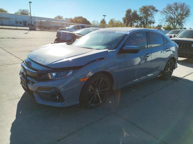 SHHFK7H41MU403446 - 2021 HONDA CIVIC SPOR BLUE photo 2