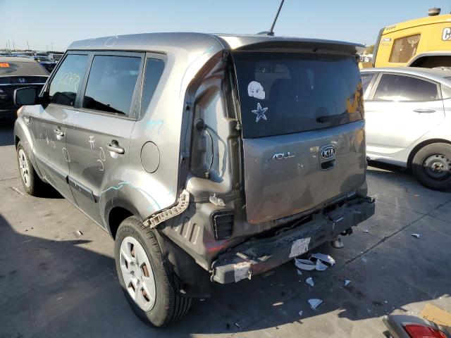 KNDJT2A55D7571384 - 2013 KIA SOUL GRAY photo 3