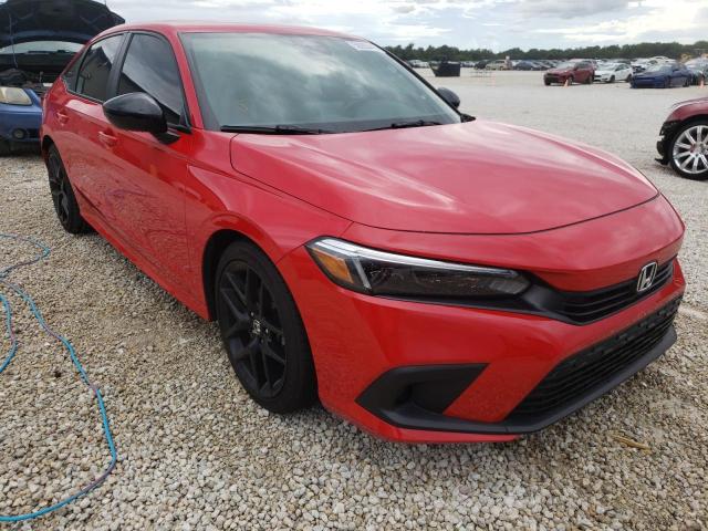 2HGFE2F5XNH545265 - 2022 HONDA CIVIC SPOR RED photo 1