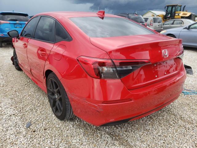 2HGFE2F5XNH545265 - 2022 HONDA CIVIC SPOR RED photo 3