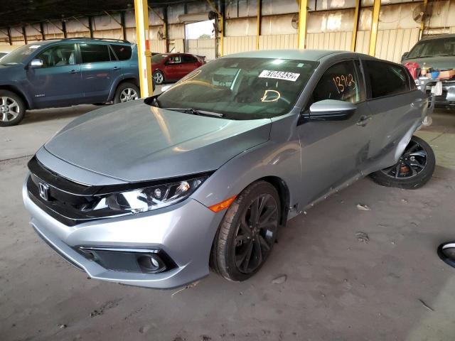2HGFC2F80LH585044 - 2020 HONDA CIVIC SPOR SILVER photo 2