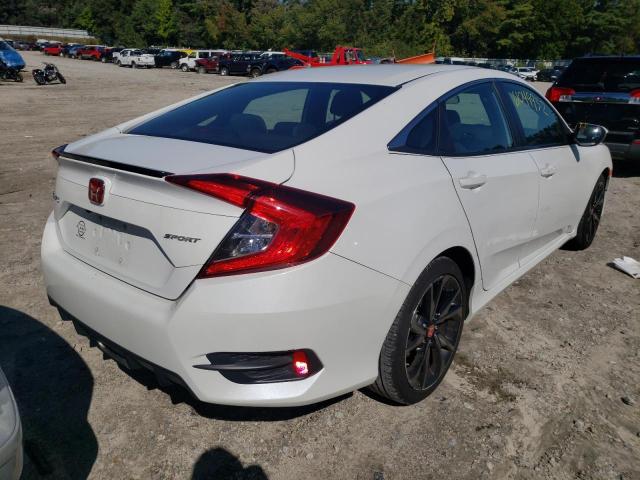 2HGFC2F87MH533573 - 2021 HONDA CIVIC SPOR WHITE photo 4