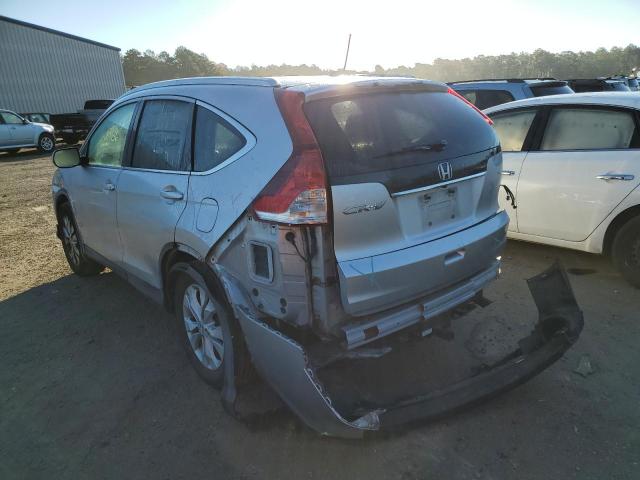 5J6RM3H77DL039780 - 2013 HONDA CR-V EXL SILVER photo 3