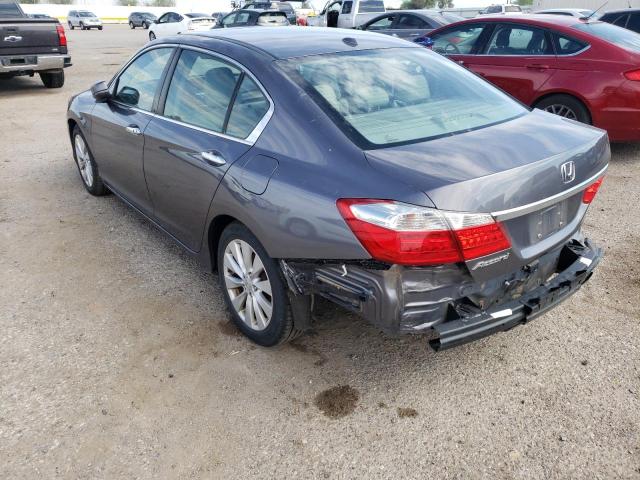 1HGCR2F88EA027459 - 2014 HONDA ACCORD EXL GRAY photo 3