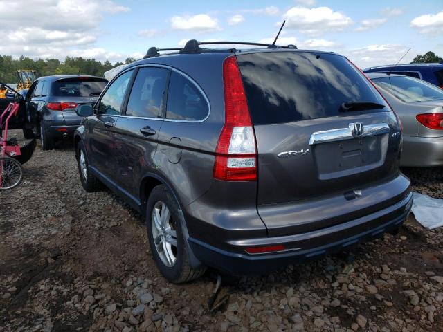 5J6RE4H74AL034406 - 2010 HONDA CR-V EXL GRAY photo 3