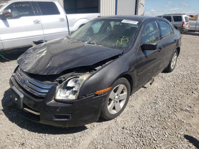 3FAHP07Z67R172245 - 2007 FORD FUSION BLACK photo 2