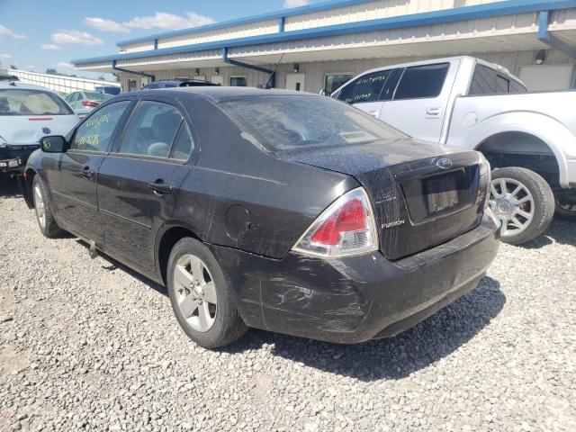 3FAHP07Z67R172245 - 2007 FORD FUSION BLACK photo 3