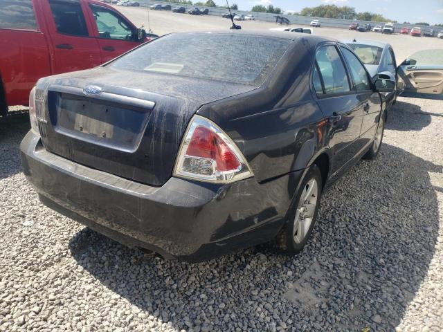 3FAHP07Z67R172245 - 2007 FORD FUSION BLACK photo 4