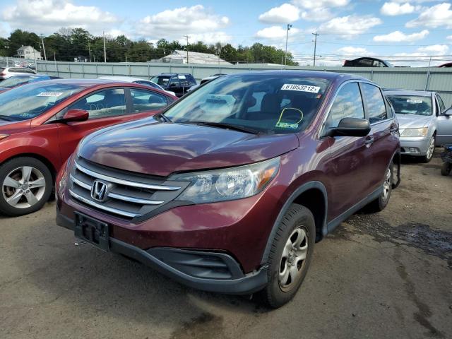 5J6RM4H34DL043109 - 2013 HONDA CR-V LX MAROON photo 2