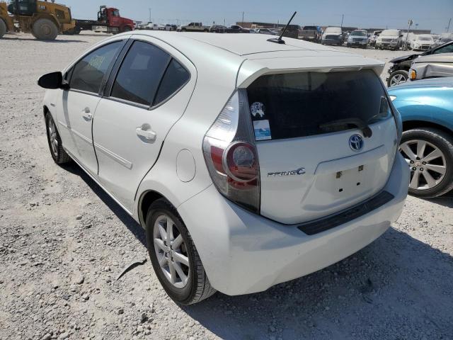 JTDKDTB37D1551144 - 2013 TOYOTA PRIUS C WHITE photo 3