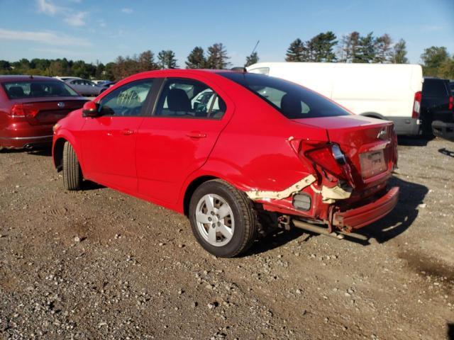 1G1JA5SH1G4169344 - 2016 CHEVROLET SONIC LS RED photo 3